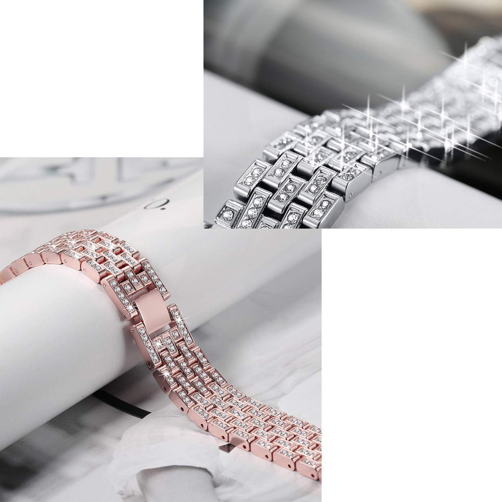 women Diamond watch strap For Apple Watch Band 38mm 42mm 40mm 44mm stainless steel strap iWatch series 5 4 3 2 1 bracelet belt