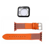 Watch Cover case + Leather band Suit For Apple Watch series 3 2 1 band case 42/38mm slim TPU case Protector for iWatch accessory