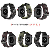 Tough guy cloth watchband for apple watch band SE 6 5 40mm 44mm Men belt bracelet bands for iWatch Strap series 4 3 2 38mm 42mm
