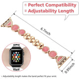 Women&#39;s Jewelry Strap For Apple Watch Band 6 5 4 40/44mm Quicksand Diamond Stainless steel Bracelet For iWatch Series 3 38/42mm