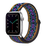 Soft and comfortable nylon Loop elastic buckle Apple watch band 38mm 42mm Series 6 SE 543 2 1 For iWatch Strap Nylon braid 44mm