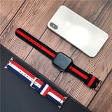 Woven Fabric Bracelet for Apple Watch 6/SE Band Series 5 4 40mm 44mm Breathable Nylon Replacement Strap for iWatch 3 38mm 42mm