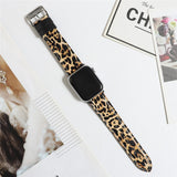 New Tour Leopard Leather Strap for Apple Watch 6 Band SE 5 40mm 44mm Belt Bracelet for iWatch series 6 4 3 38mm 42mm Watchbands