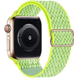 Scrunchie Nylon Strap for Apple Watch band 44mm 40mm 42mm 38mm Adjustable Stretchy Solo Loop Elastic iWatch Series SE 6 5 4 3