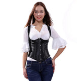 Women Gothic Sexy Satin Underbust Corset Bustiers Strap Top Cupless Waist Cincher Slimming Body Shaper Corsets Plus Size