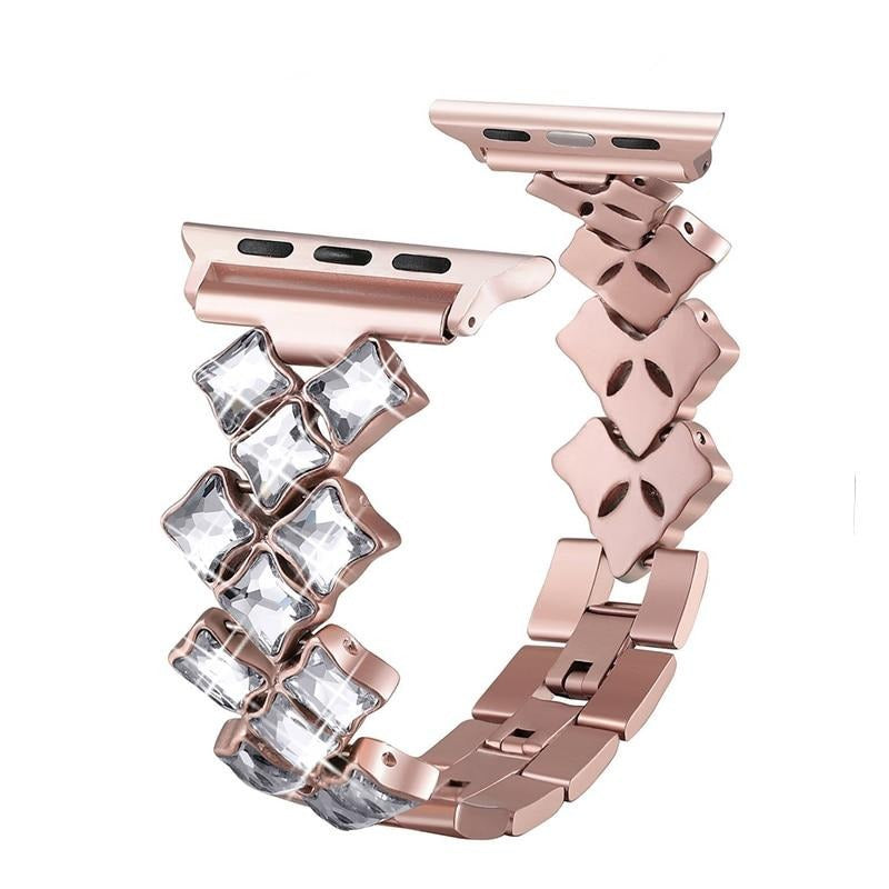 Apple Watch Band Women Diamond Bracelet Stainless Steel strap