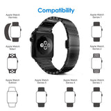 Stainless Steel Replacement Strap Link Bracelet For Apple Watch 44mm band iwatch 5 4 40mm smart watch Accessories loop 42mm 38mm