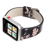 printing leather watchband for apple watch band SE 6 5 40mm 44mm  belt bracelet Strap for iWatch bands series 6 4 3 2 38mm 42mm