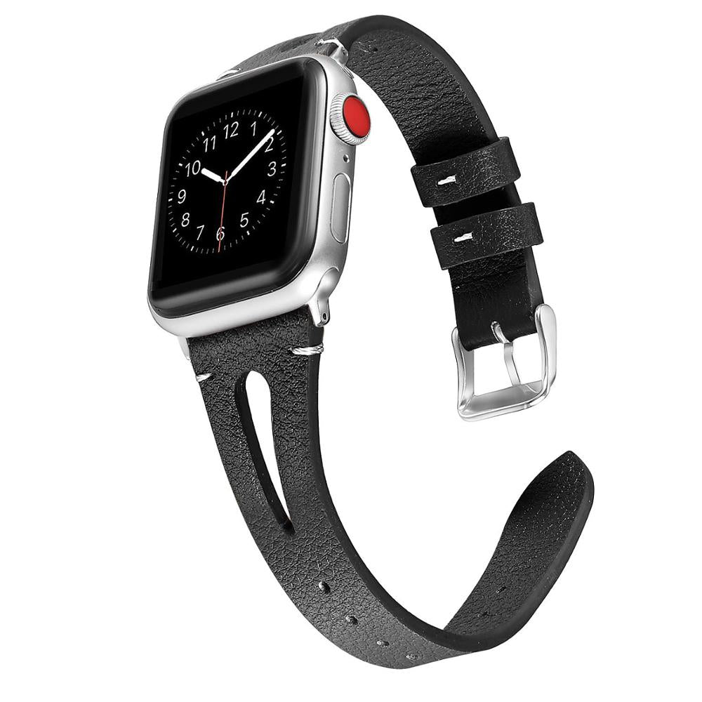 Leather band For Apple Watch Strap 42mm 38mm correa iWatch 5 4 band 44mm 40mm Bracelet Apple watch 3 2 1 Sport strap Accessories