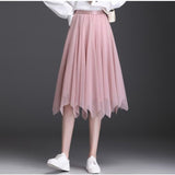 Bohemian Long Mesh Summer Womens Tulle Skirts Dinner Party Tutu Skirt