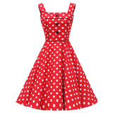 Summer Women Casual Midi Tunic Dress Cotton Sleeveless Plus Size A Line Office OL Floral 50s 60s Swing Rockabilly Dresses