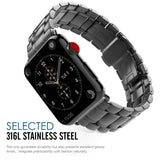 Luxury strap For Apple watch band 44mm 42mm 38mm 40mm Butterfly Stainless Steel Metal belt bracelet iWatch serie 3 4 5 se 6 band