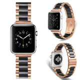 Watchband for Apple Watch 5 4 38mm 42mm 40mm 44mm Stainless Steel Ceramic Strap Luxury Women Band Bracelet for iWatch 5 4 3 2 1