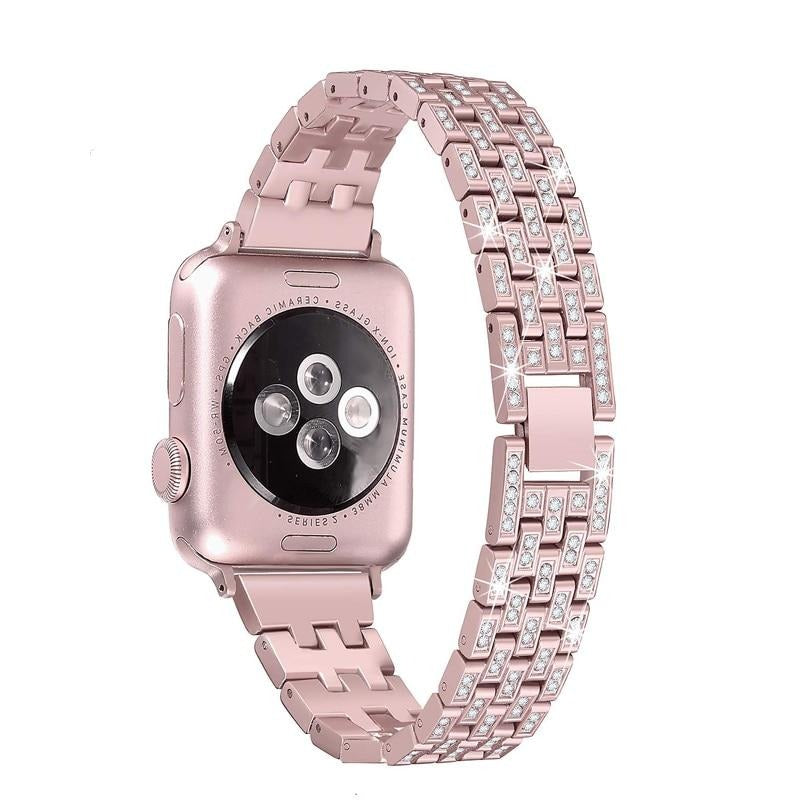 women Diamond watch strap For Apple Watch Band 38mm 42mm 40mm 44mm stainless steel strap iWatch series 5 4 3 2 1 bracelet belt