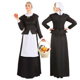 New European Pastoral Farm Garden Dress Black White Maid Costume Halloween Cosplay Maid Costumes For Adult Women