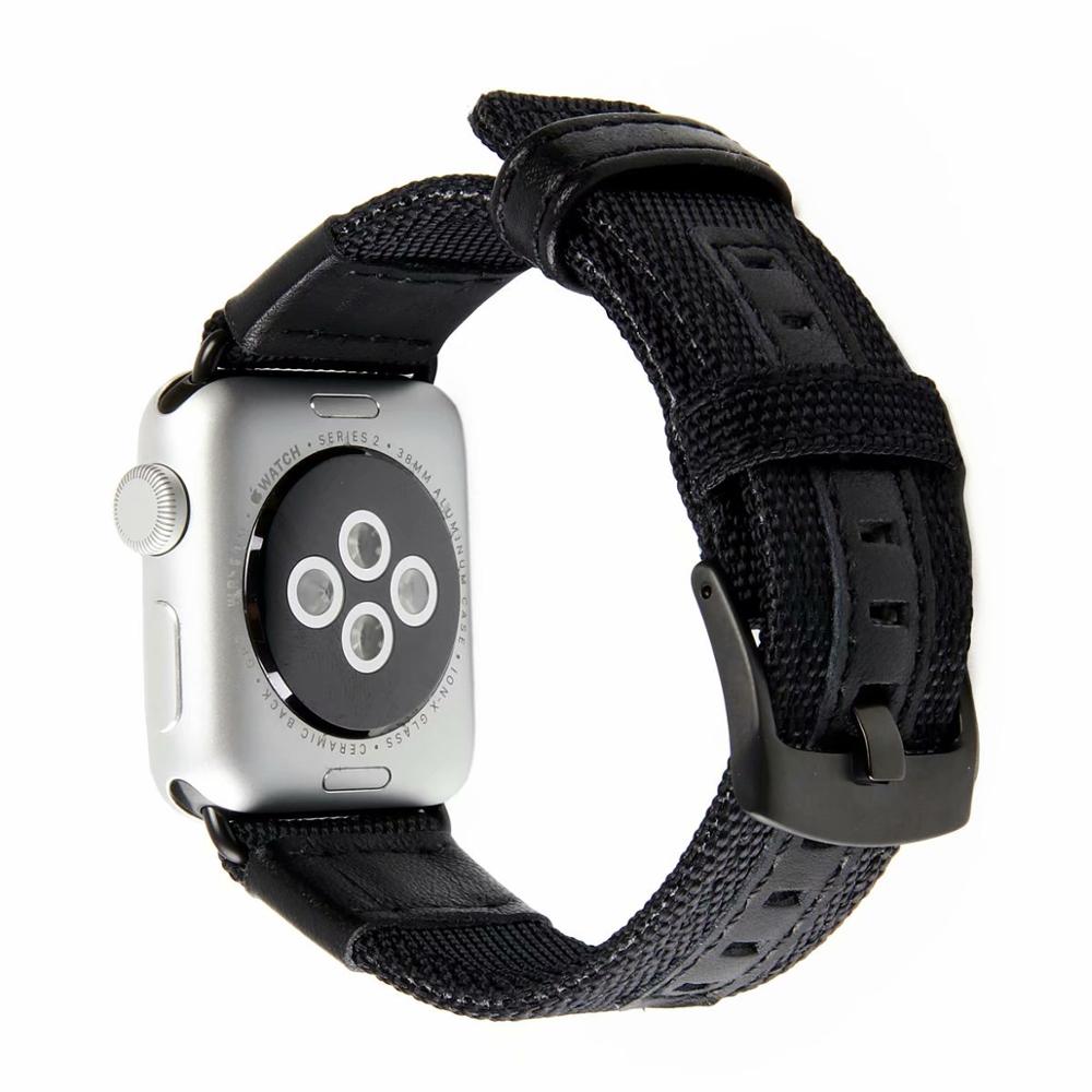 Leather sport Strap Compatible with apple watch 4 44/40mm wristband for apple watch band 42/38mm Bracelet for iwatch serie 3 2 1
