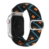 Nylon watch strap for Apple watch band 44mm 40mm 38mm 42mm adjustable nylon elastic strap For iwatch series 3 4 5 6 SE Bracelet