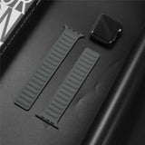 Silicone Link strap for Apple watch band 44mm 40mm iWatch band 38mm 42mm Magnetic Loop bracelet Apple watch series 6 5 4 3 SE