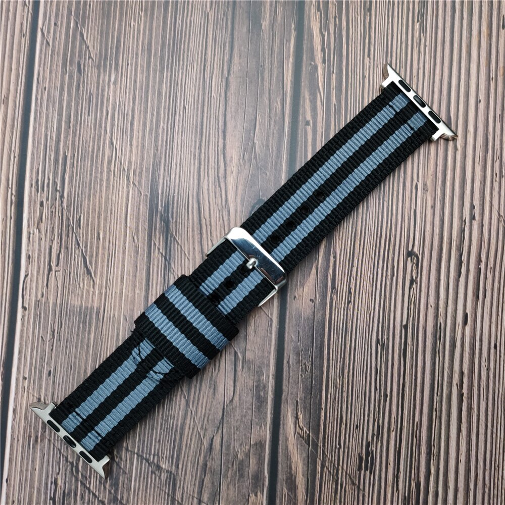 Woven Fabric Bracelet for Apple Watch 6/SE Band Series 5 4 40mm 44mm Breathable Nylon Replacement Strap for iWatch 3 38mm 42mm