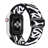 Bohemia Elastic Nylon Loop Band For Apple Watch 6 38mm 40mm 42mm 44mm Watch Adjustable Elastic Strap For Iwatch Series 6 5 4 3