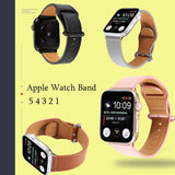 Wristband For Apple Watch series 5/4/3/2/1 38mm 42mm 44mm 40mm Leather Replacement Bracelet Strap Sports Loop band for iwatch