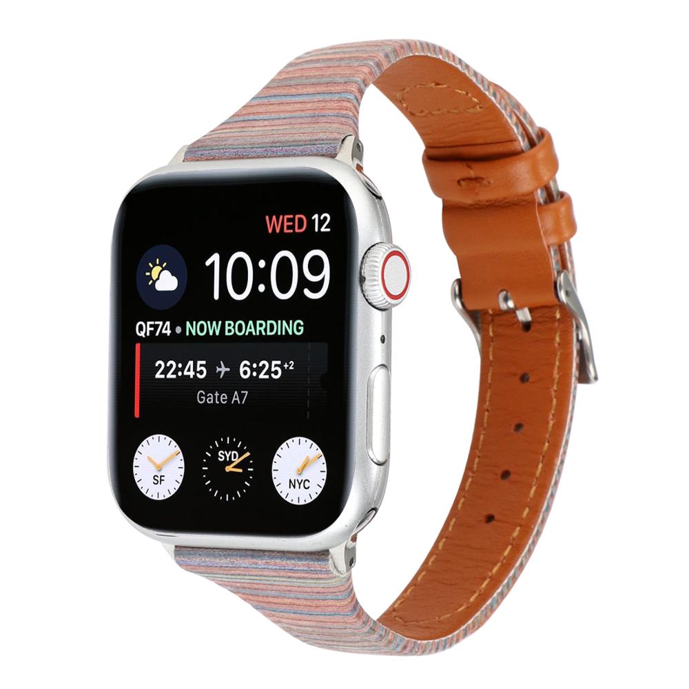 Band For Apple Watch Series 5/4/3/2/1 38mm 42mm 40mm 44mm Leather Breathable Bracelet wrist Strap Sport Loop for iwatch series