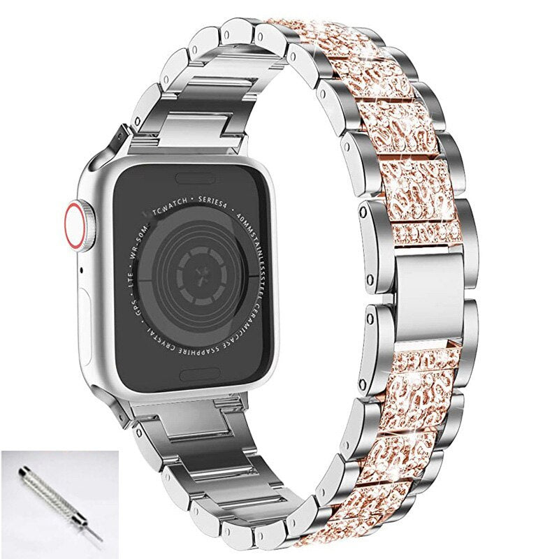 Blue Bands For Apple Watch 6 5 4 SE 40mm 44mm watchband correa women pulseira bracelet for iwatch series 6 5 4 3 Strap 38mm 42mm