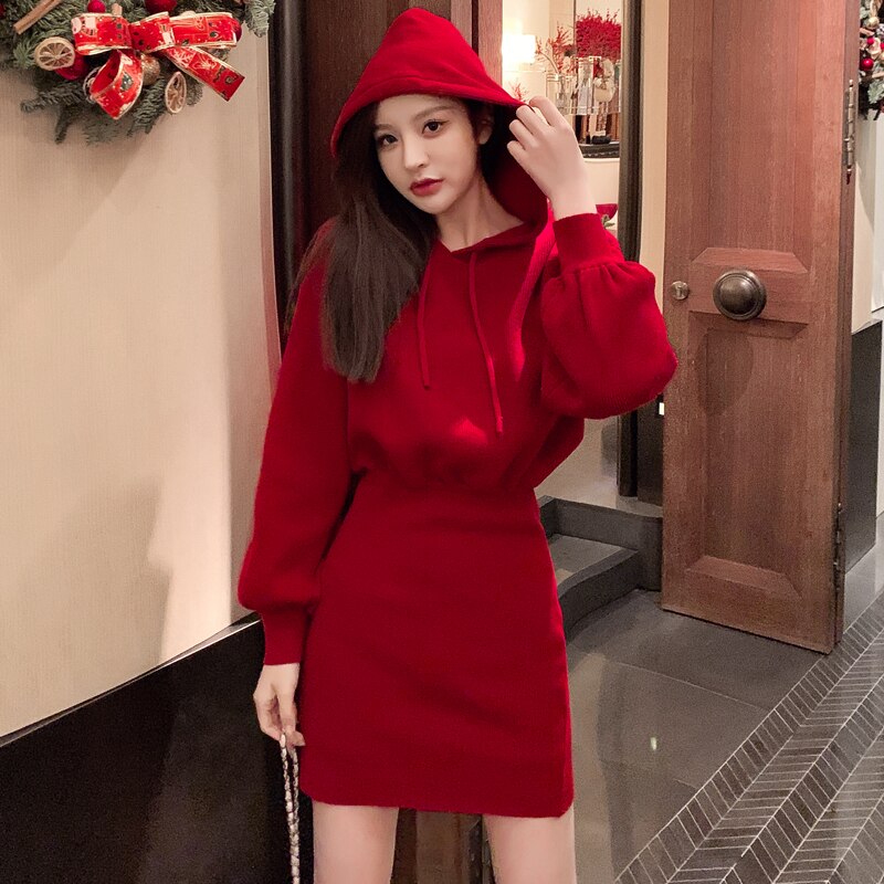 Winter Women Knitting Dress Long Sleeve High Waist Sexy Dress Female P jetechband Winter Women Knitting Dress Long Sleeve High Waist Sexy Dress Female P jetechband