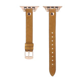 Slim Leather Strap for Apple Watch Band 7 6 5 4 40mm 44mm Loop Correa Bracelet iWatch Series 6 SE 3 38mm 42mm Women&#39;s Belt Bands