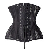 Sexy Women Lace Up Corset Bustier Top Plus Size Corselet Steel Bone Waist Trainer Underbust Corsets Breathable Slimming Belt