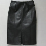 New Women High Waist Elegant Summer Black Bodycon Work Office Midi Pencil Skirts