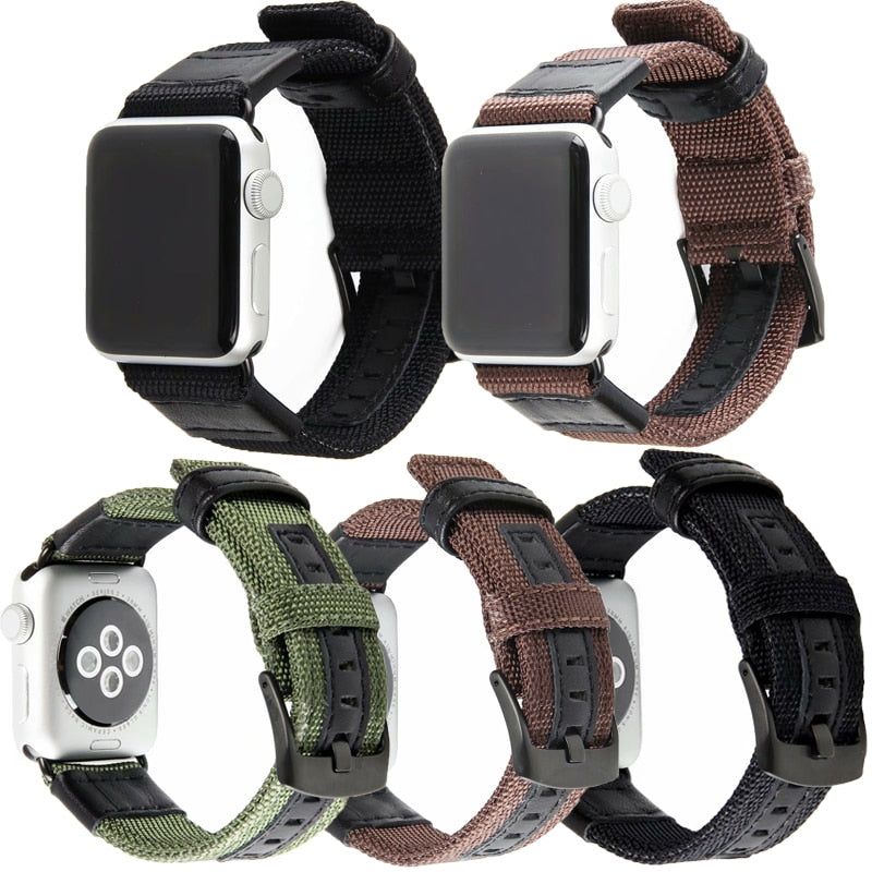 Leather sport Strap Compatible with apple watch 4 44/40mm wristband for apple watch band 42/38mm Bracelet for iwatch serie 3 2 1