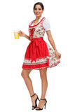 Hot Sale Traditional Oktoberfest Dirndl Costume Ladies Germany Bavaria Wench Fancy Dress Beer Girl Dress Apron Set Outfit
