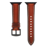 Genuine Vintage Leather Loop Strap for Apple Watch 6 SE 5 4 3 42MM 38MM 44MM 40MM Belt Band Bracelet for iWatch 6 5 4 Wristband