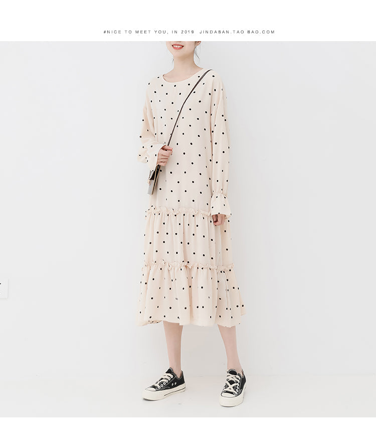 spring new Korean version of the Japanese wave point small fresh long jetechband spring new Korean version of the Japanese wave point small fresh long jetechband