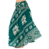 Printed Summer Floral Casual Sexy Beach Boho Long Maxi Skirt Bohemian Pleated Women Chiffon Skirts