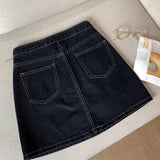 Sexy Summer Women High Waist A-Line Mini Elegant Slim Bodycon Short Jean Skirt