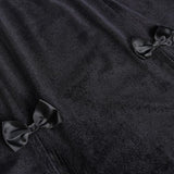 Dark y2k Fairy Grunge Goth Skirt Emo Alt Egirl High Waist Slim Bow Knot Slit Skirt