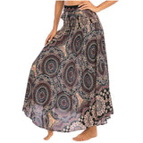 Printed Summer Floral Casual Sexy Beach Boho Long Maxi Skirt Bohemian Pleated Women Chiffon Skirts