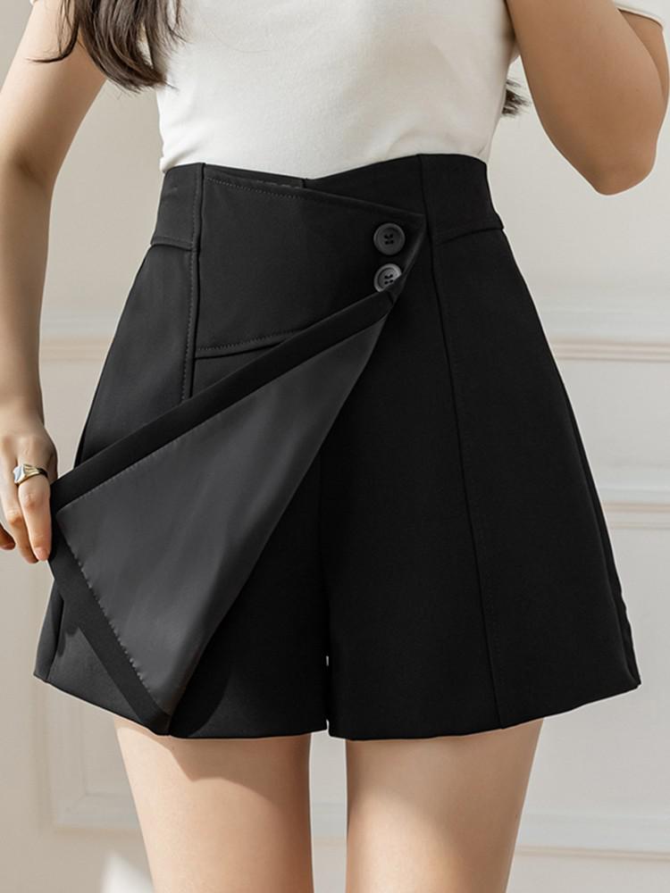 High Waist Women Summer Short Pants Korean Style All-match Streetwear Ladies Elegant A-line Mini Skirt