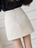 High Waist Women Fashion Korean Style Streetwear All-match Ladies Elegant A-line Short Skirts