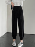 High Waist Ankle-length Women Korean Style Streetwear All-match Loose Ladies Casual Pant