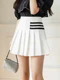 High Waist Mini Pleated Skirts WomenFashion Korean Style All-match Ladies Elegant A-line Short Skirt