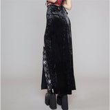 Dark y2k Fairy Grunge Goth Skirt Emo Alt Egirl High Waist Slim Bow Knot Slit Skirt