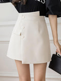 High Waist Women Fashion Korean Style Streetwear All-match Ladies Elegant A-line Short Skirts