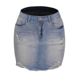 Womens High Waisted Short Mini Denim Sexy White Jean Skirts