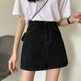 Sexy Summer Denim Women High Waist A-Line Mini Elegant Slim Bodycon Short Jean Skirt