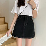 Sexy Summer Women High Waist A-Line Mini Elegant Slim Bodycon Short Jean Skirt