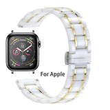 Ceramic Strap for Apple Watch Band 44 mm 40mm iwatch band 42mm 38mm Stainless steel buckle bracelet Apple watch 5 4 3 38 42 44mm