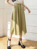 Ladies Elegant A-line Long Summer Korean Style Streetwear All-match Loose Women Casual Skirt